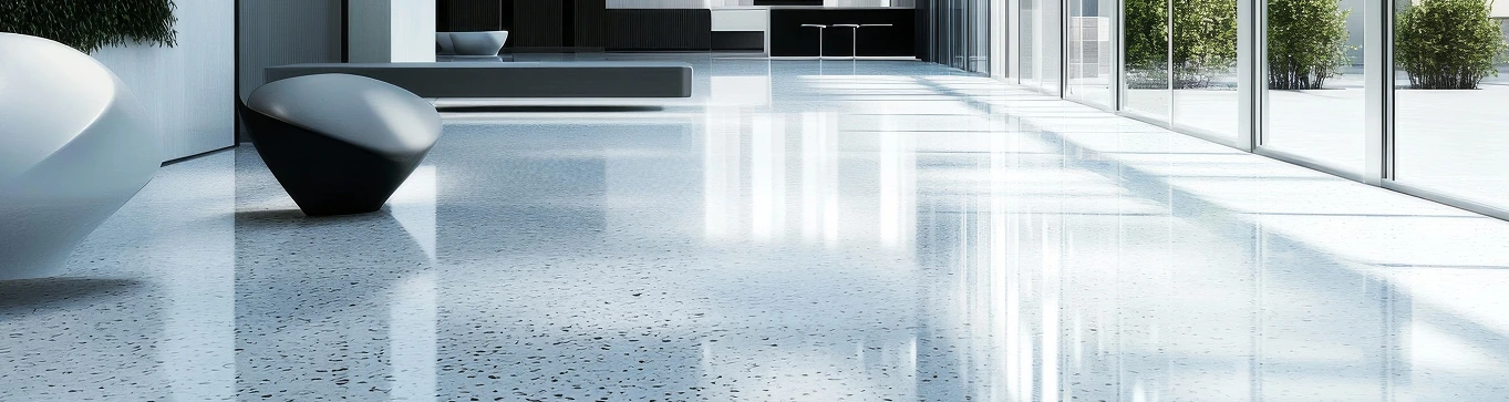 modern-lobby-with-polished-concrete-floor-glass-walls 1